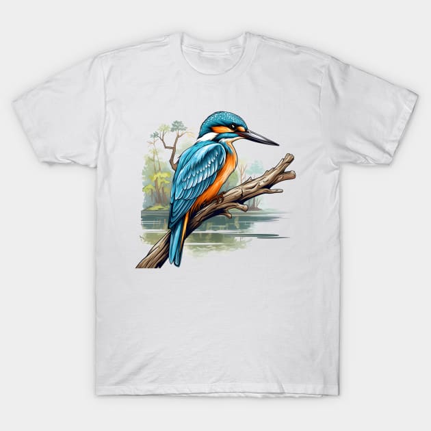 Kingfisher T-Shirt by zooleisurelife